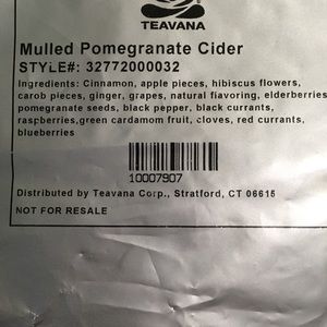 2 lb bag of mulled pomegranate cider